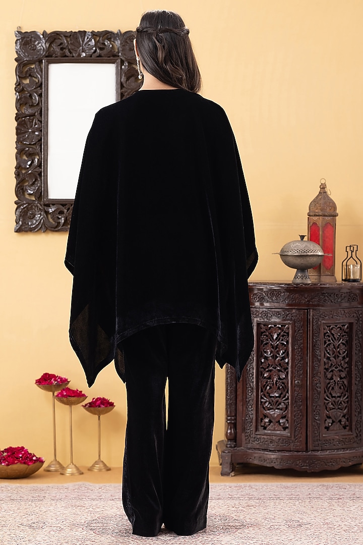 Black Velvet Jumpsuit by KM By Kavita at Pernia's Pop Up Shop