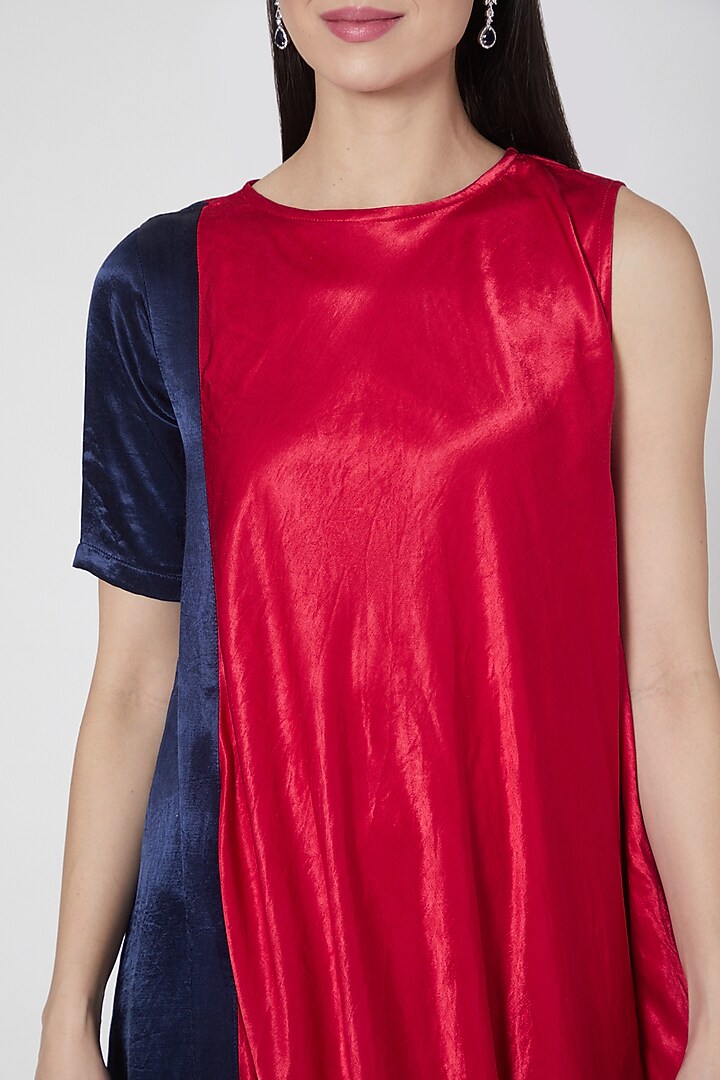 Fuchsia Draped Summer Dress by Komal Shah at Pernia's Pop Up Shop