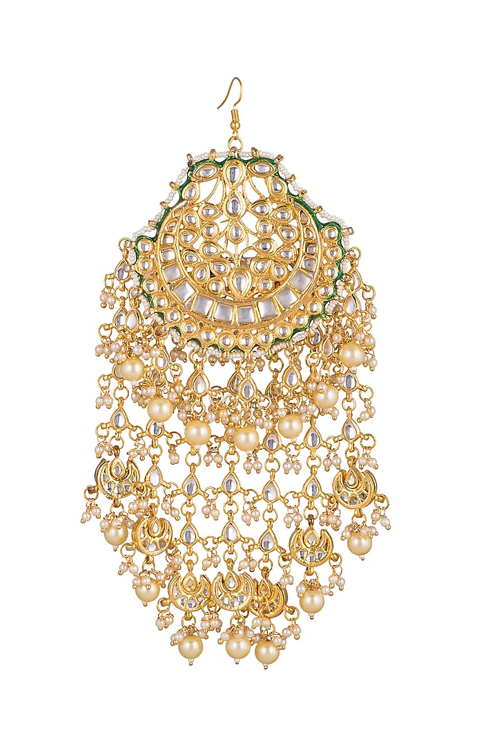 Gold Plated Kundan Pasa by Just Shraddha