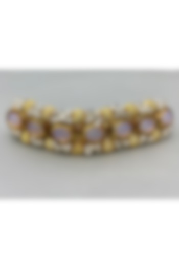 Gold Plated Meenakari Bracelet by Just Shraddha at Pernia's Pop Up Shop