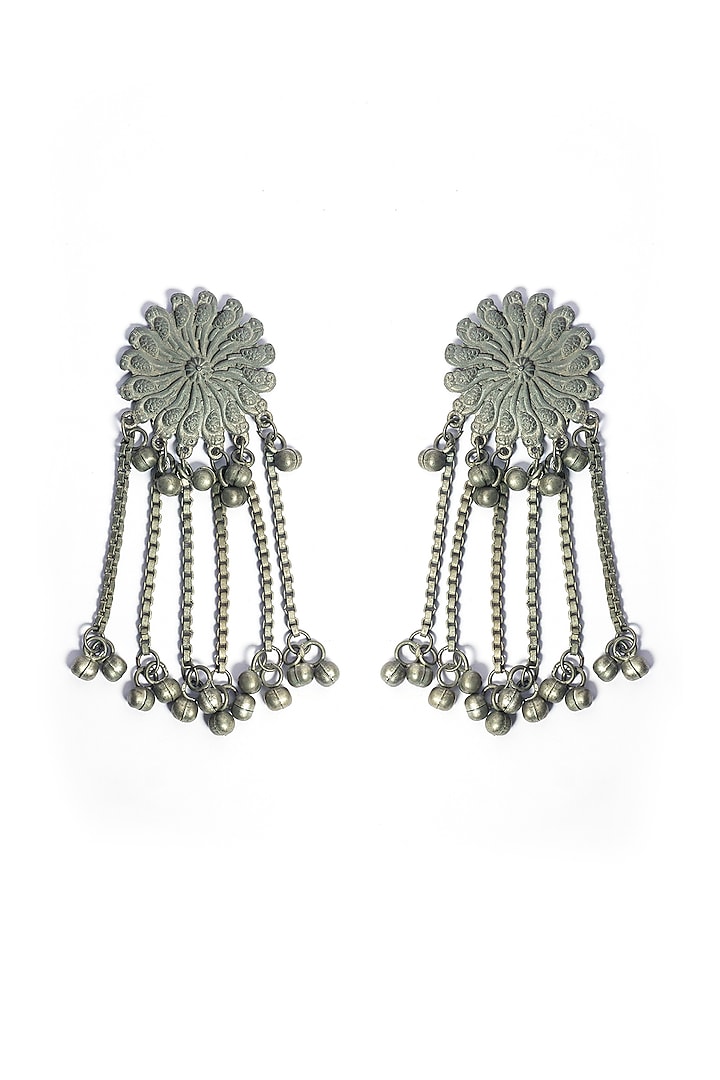 Oxidised Finish Dangler Earrings by Just Shraddha at Pernia's Pop Up Shop