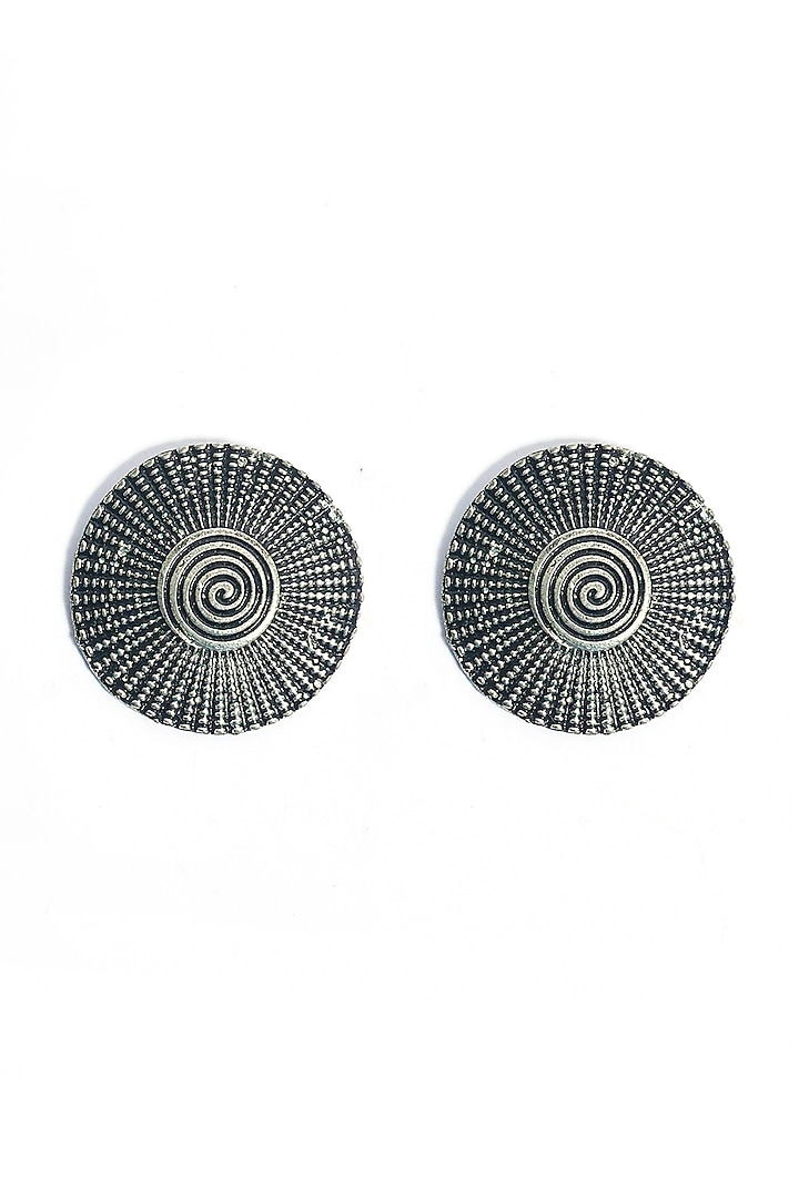 Oxidised Finish Stud Earrings by Just Shraddha at Pernia's Pop Up Shop