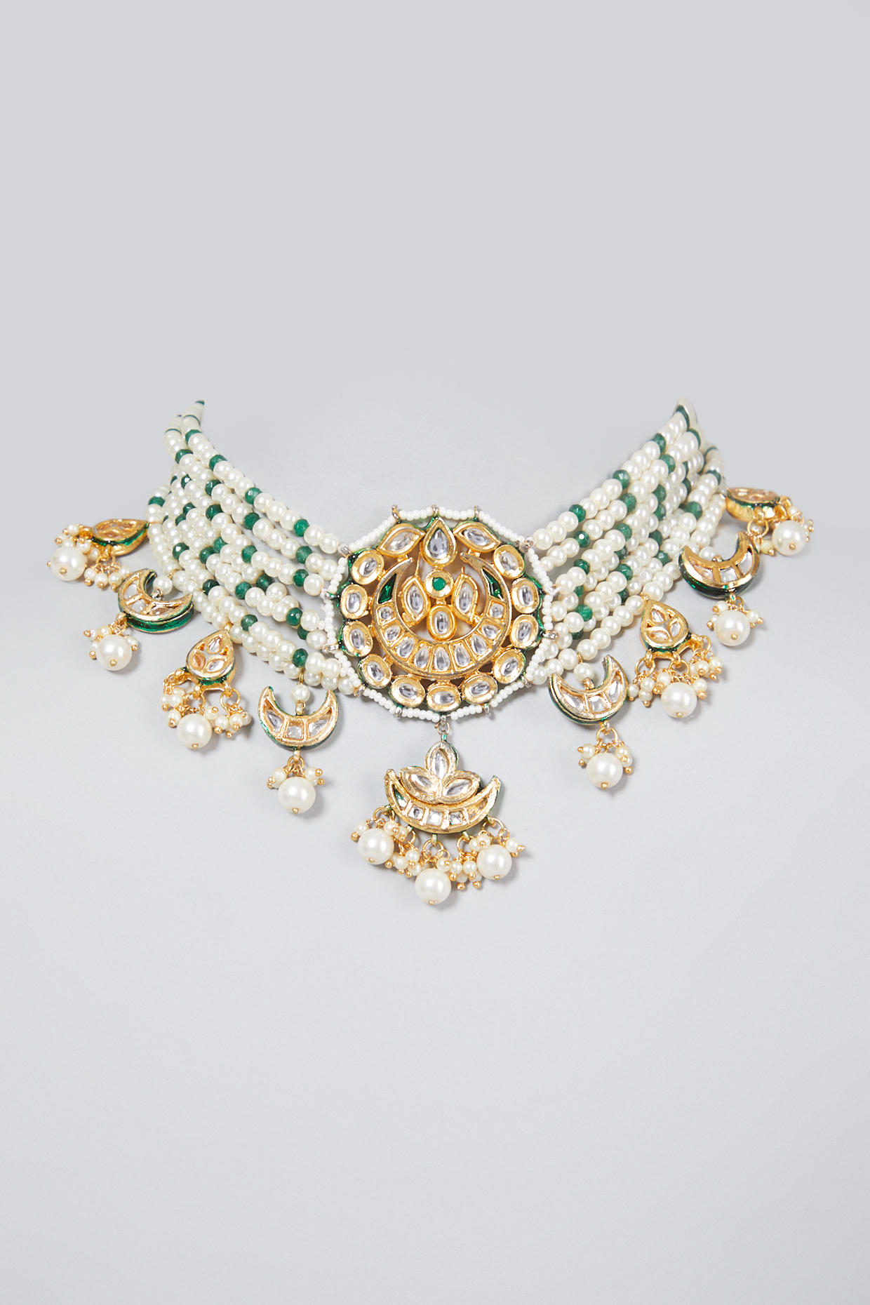 Gold Plated Choker Necklace by Just Shraddha