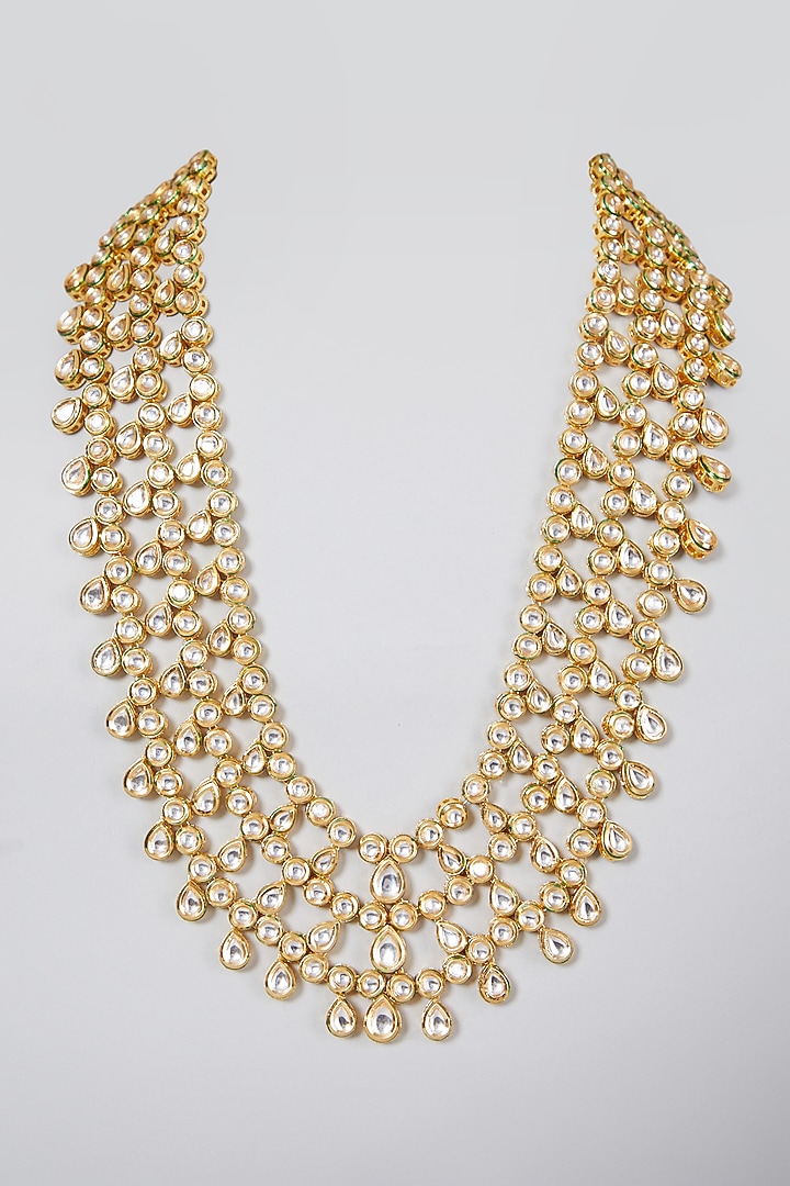 Gold Plated Long Necklace by Just Shraddha at Pernia's Pop Up Shop