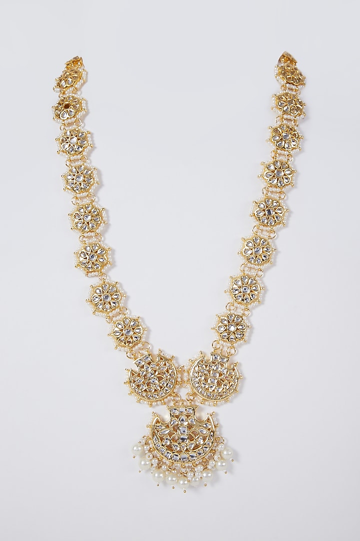 Gold Plated Long Necklace by Just Shraddha at Pernia's Pop Up Shop