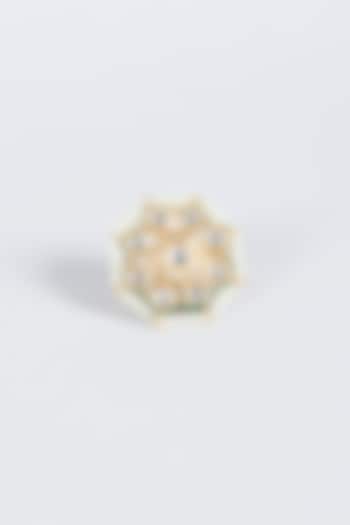 Gold Plated Meenakari Ring by Just Shraddha at Pernia's Pop Up Shop