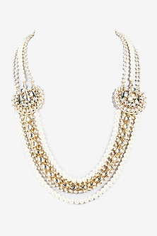 Gold Plated Kundan Polki Necklace Design by Just Shraddha at Pernia's ...
