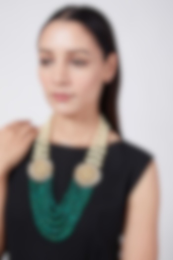 Gold Plated Meenakari Necklace by Just Shraddha