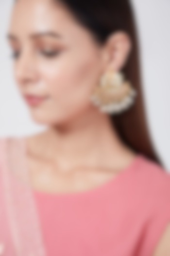 Gold Plated Dangler Earrings by Just Shraddha