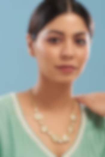 Gold Plated Kundan Polki Chain Necklace by Just Shraddha at Pernia's Pop Up Shop