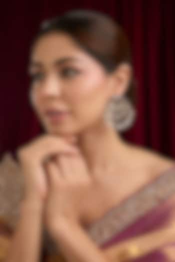 Gold Plated Kundan Polki Dangler Earrings by Just Shraddha at Pernia's Pop Up Shop