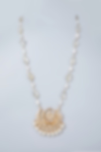 Gold Plated Quartz Chandbali Necklace by Just Shraddha