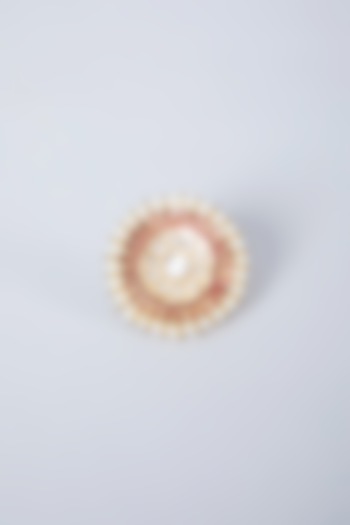 Gold Plated Pearl Ring by Just Shraddha