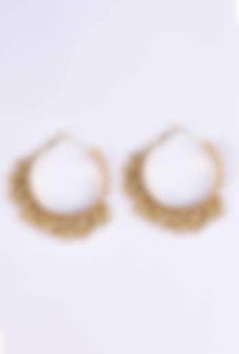 Gold Plated Ghungroo Hoop Earrings by Just Shraddha at Pernia's Pop Up Shop