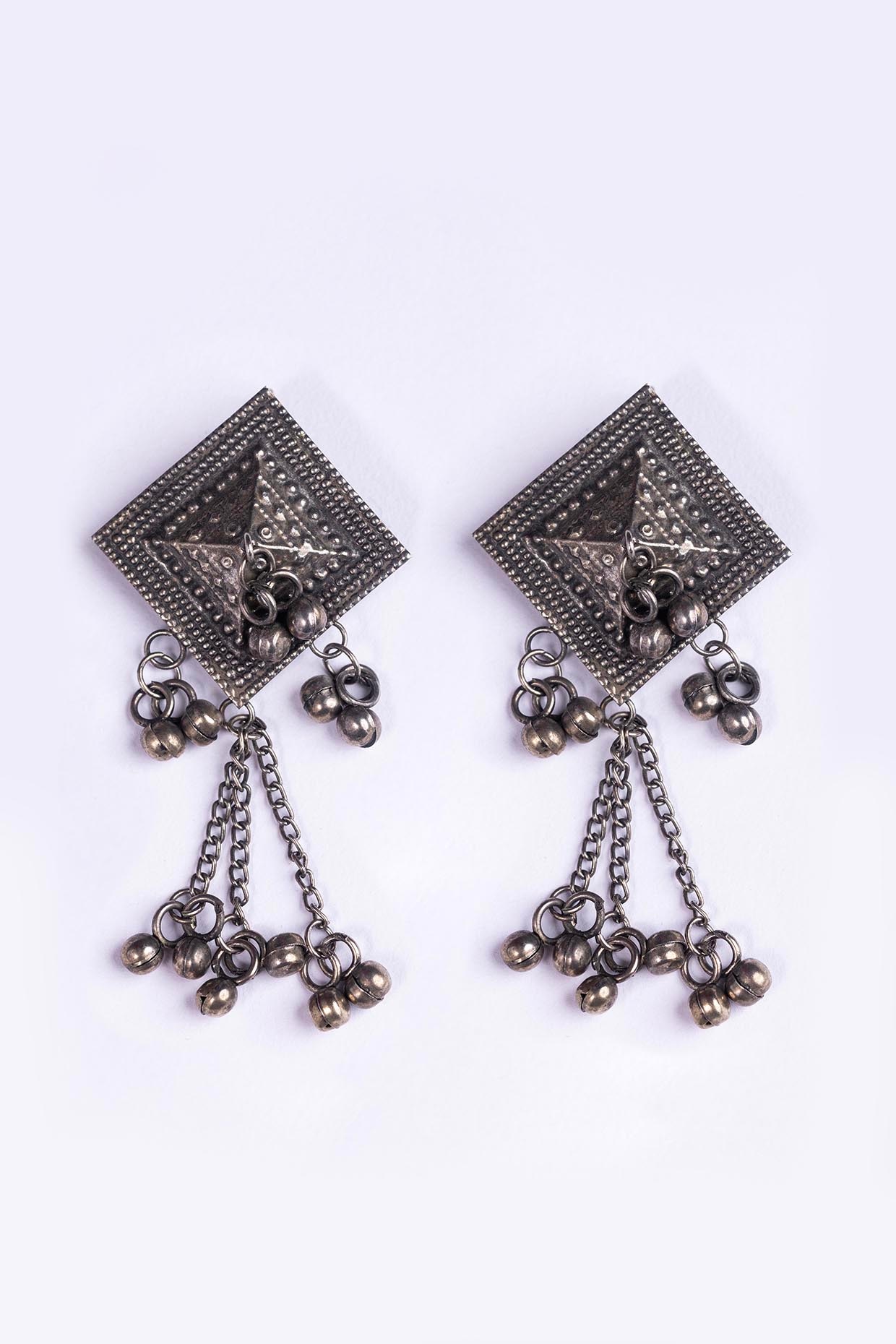 Discover 189+ oxidised square shape earrings best