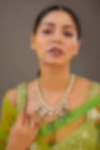 Gold Plated Kundan Polki Necklace by Just Shraddha at Pernia's Pop Up Shop