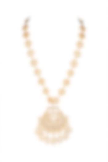 Gold Plated Chandbali Necklace by Just Shraddha