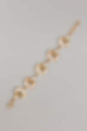 Gold Plated Kundan Polki Bracelet by Just Shraddha at Pernia's Pop Up Shop