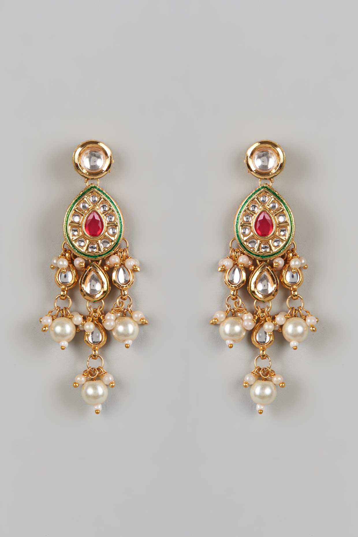 Copper Doublet With Polki Earrings at Rs 1299/pair in Ahmedabad | ID:  25936503830