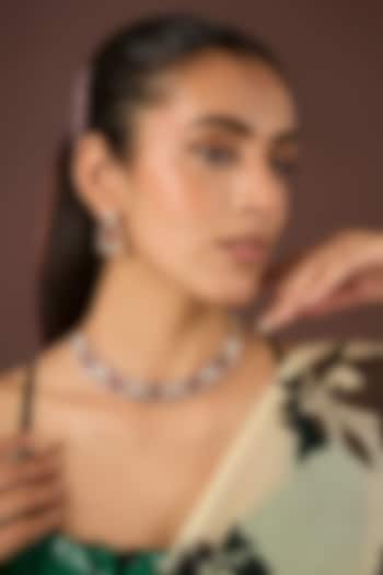 Gold Plated Multi-Colored Kundan Polki Necklace Set by Just Shraddha at Pernia's Pop Up Shop