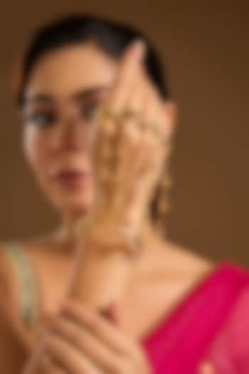 Gold Plated Chand Motif & Ghungroo Haahtphool by Just Shraddha at Pernia's Pop Up Shop