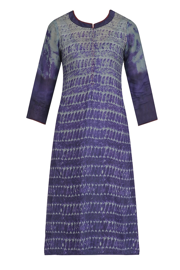 Purple embroidered asymmetrical tunic available only at Pernia's Pop Up Shop.