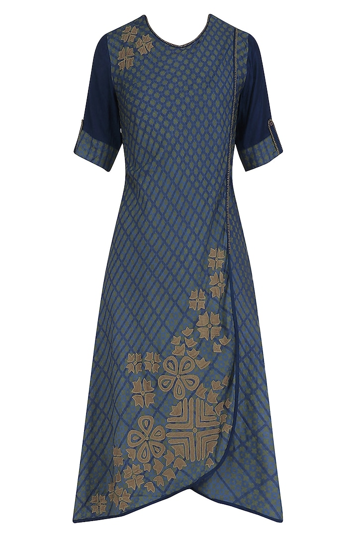 Blue Geometric and Floral Printed Tunic only at Pernia's Pop Up Shop.