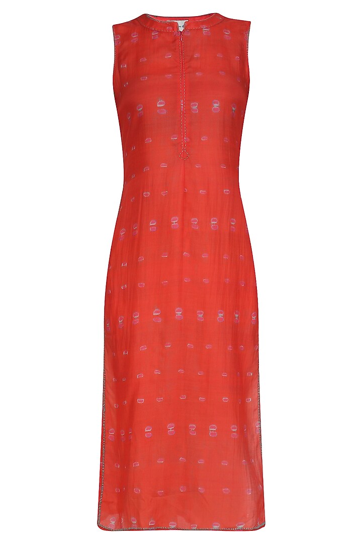 Coral Tye and Dye Print Sleeveless Tunic only at Pernia's Pop Up Shop.