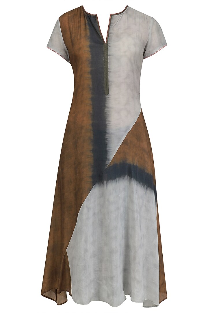 Brown and Grey Tye and Dye Tunic only at Pernia's Pop Up Shop.