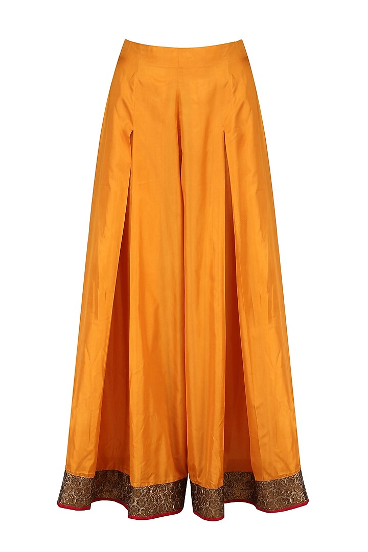 Red and yellow flared anarkali and pants set available only at Pernia's Pop Up Shop.