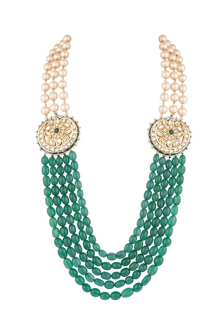 emerald gold necklace designs