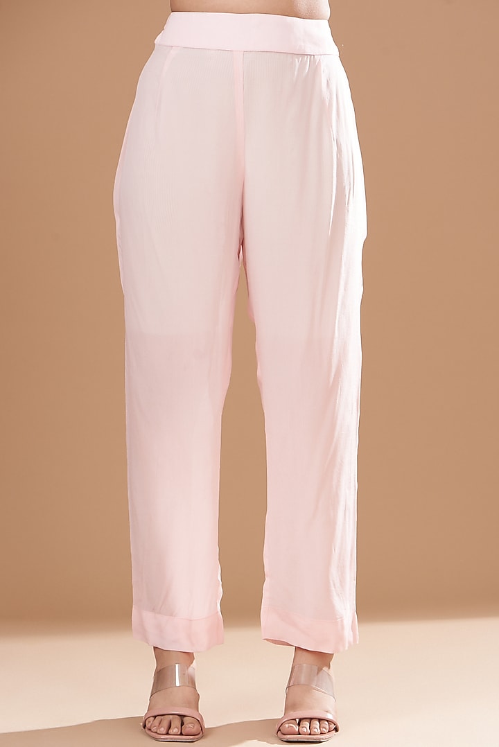 Pink Organza Foil & Tie Dyed Kaftan Set by Kisneel by Pam at Pernia's Pop Up Shop