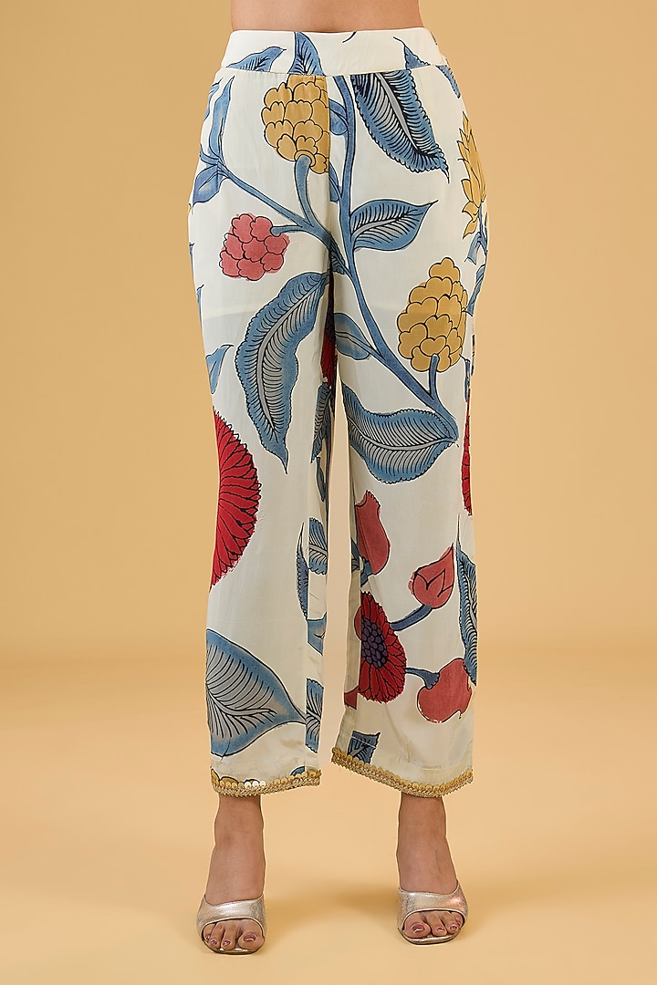 Multi-Colored Crepe Digital Printed Kurta Set by Kisneel by Pam at Pernia's Pop Up Shop