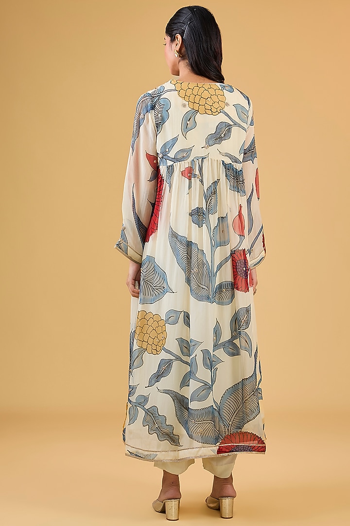Multi-Colored Synthetic Digital Printed Kurta Set by Kisneel by Pam at Pernia's Pop Up Shop