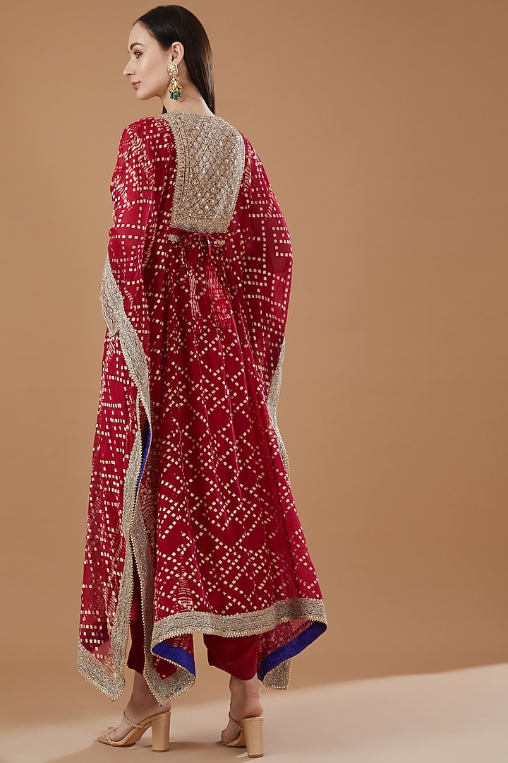 Fuchsia Organza Kaftan Set by Kisneel by Pam at Pernia's Pop Up Shop