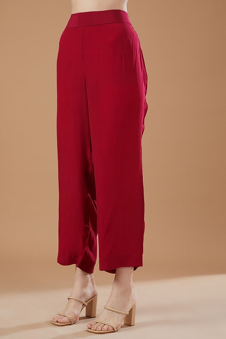 Fuchsia Organza Kaftan Set by Kisneel by Pam at Pernia's Pop Up Shop