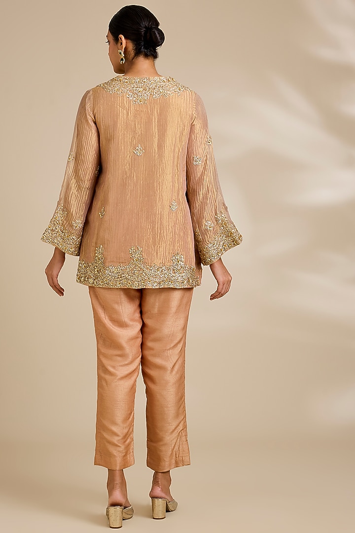 Gold Peach Tissue Co-Ord Set by Kisneel by Pam at Pernia's Pop Up Shop