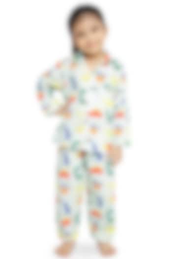 Multi Colored Printed Night Suit by Knitting doodles at Pernia's Pop Up Shop