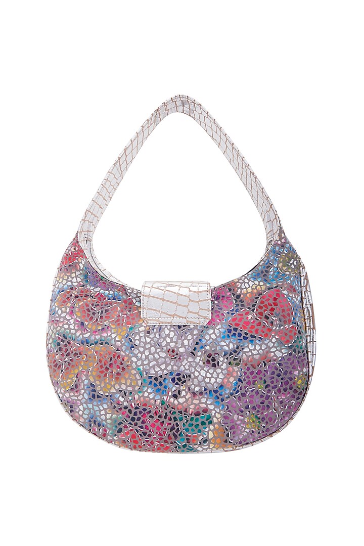Multi Colored Handbag With Shoulder Strap by KNGN at Pernia's Pop Up Shop