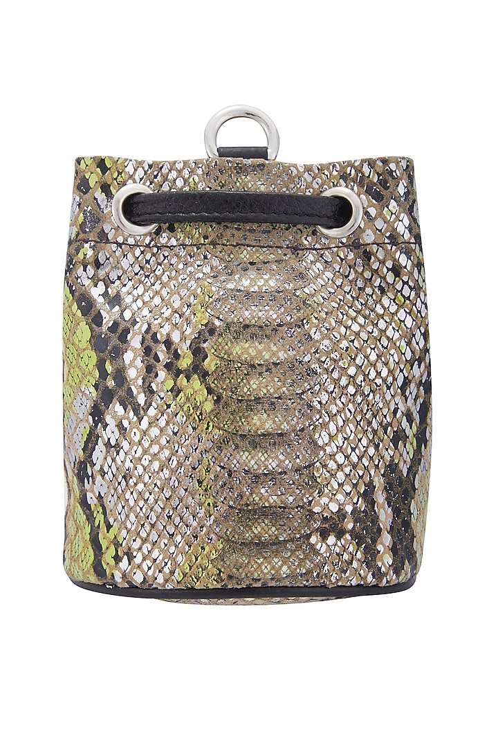 Silver & Black Belt Bag by KNGN at Pernia's Pop Up Shop