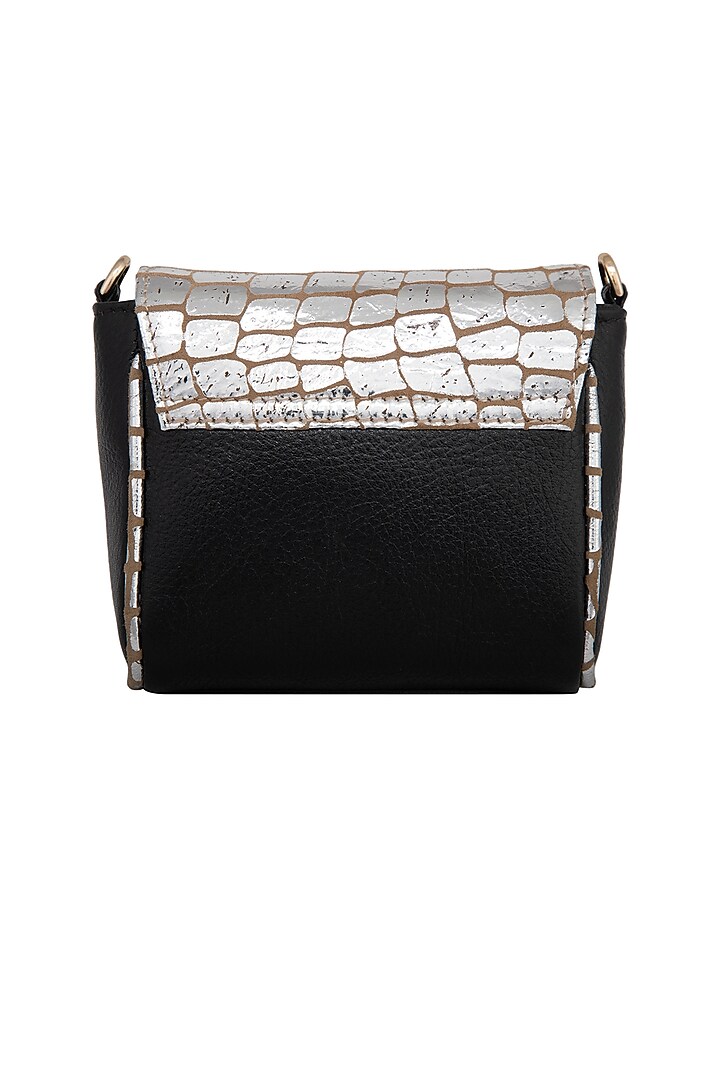 Black & Silver Mini Crossbody Bag by KNGN at Pernia's Pop Up Shop