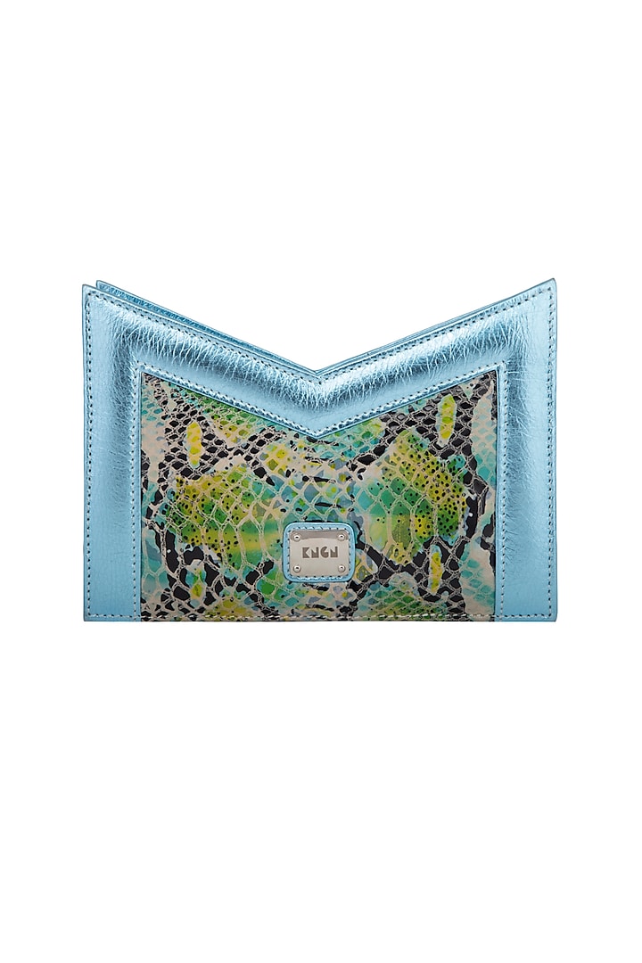 Multi Colored Handcrafted Clutch by KNGN