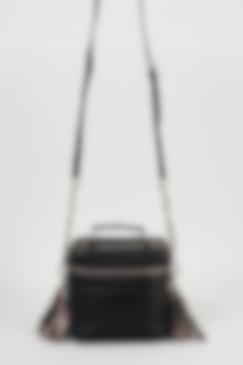 Black Handcrafted Handbag by KNGN
