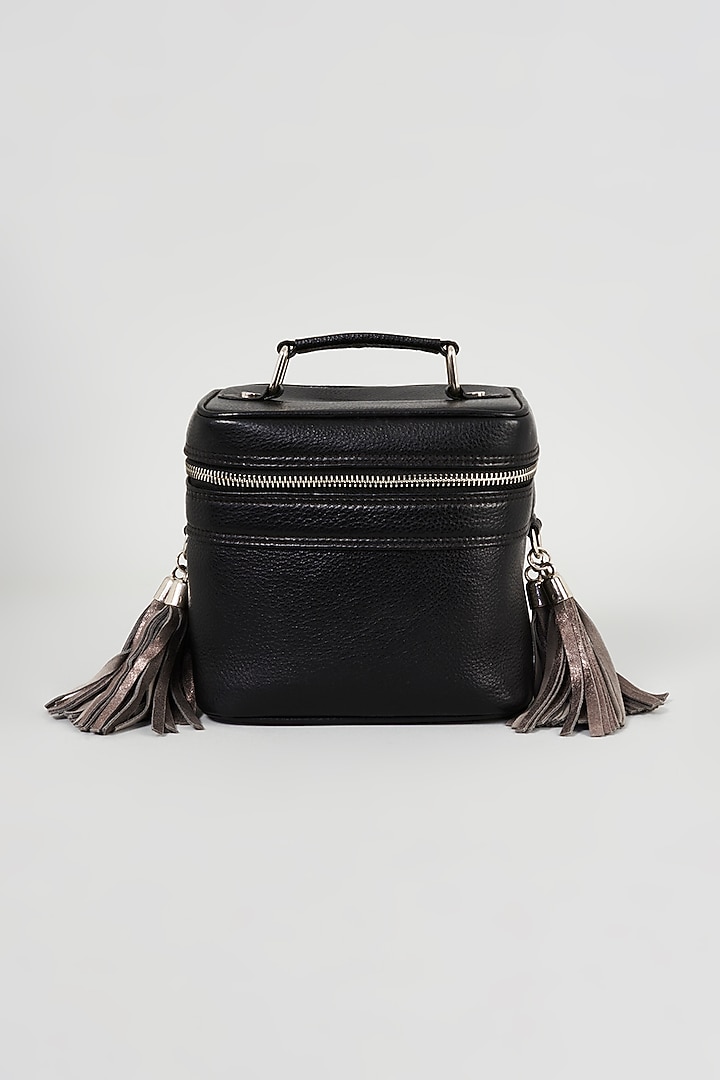 Black Handcrafted Handbag by KNGN at Pernia's Pop Up Shop