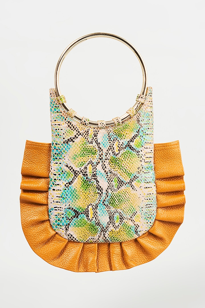 Multi-Colored Sequinned Handcrafted Wristlet Bag by KNGN at Pernia's Pop Up Shop