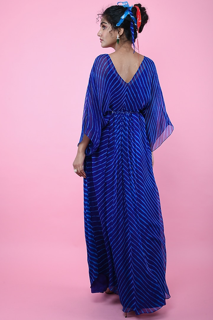 Blue & Turquoise Kaftan With Inner by K-ANSHIKA Jaipur at Pernia's Pop Up Shop