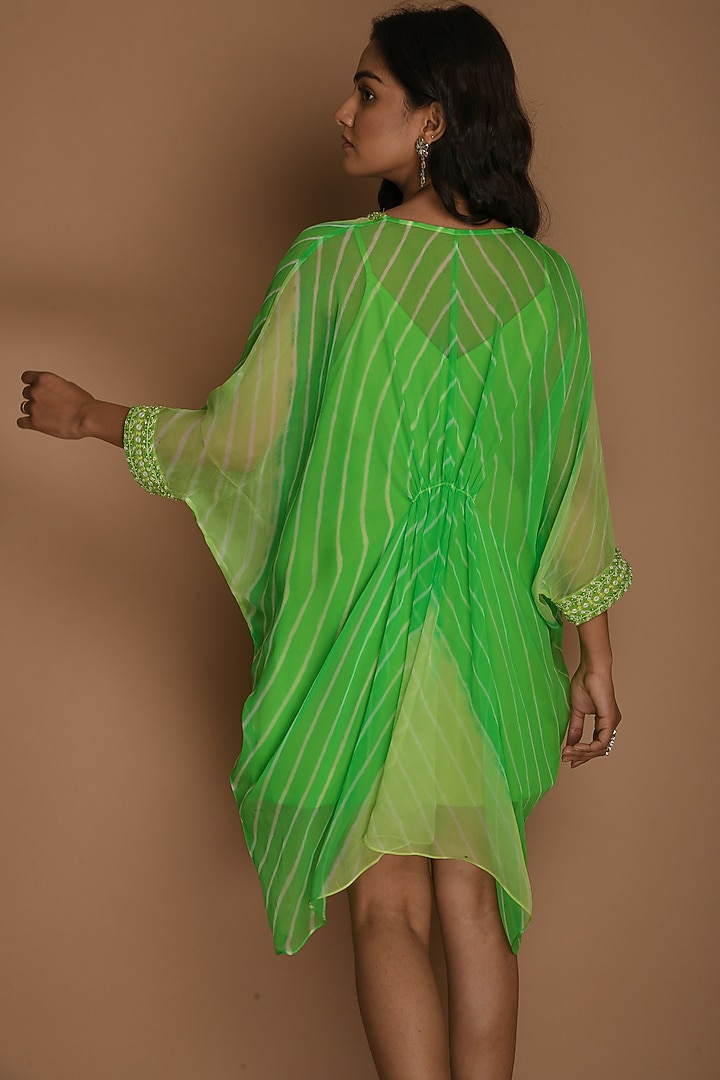 Lime Green & Green Kaftan Top With Inner by K-ANSHIKA Jaipur at Pernia's Pop Up Shop