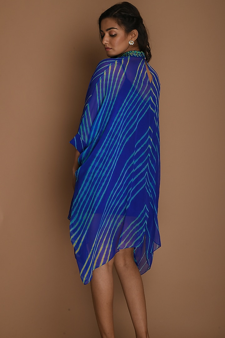 Electric Blue Kaftan With Inner by K-ANSHIKA Jaipur at Pernia's Pop Up Shop