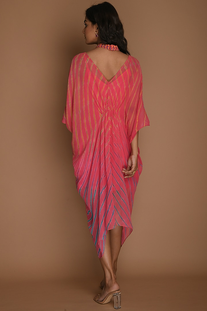 Pink Embellished Kaftan With Inner by K-ANSHIKA Jaipur at Pernia's Pop Up Shop