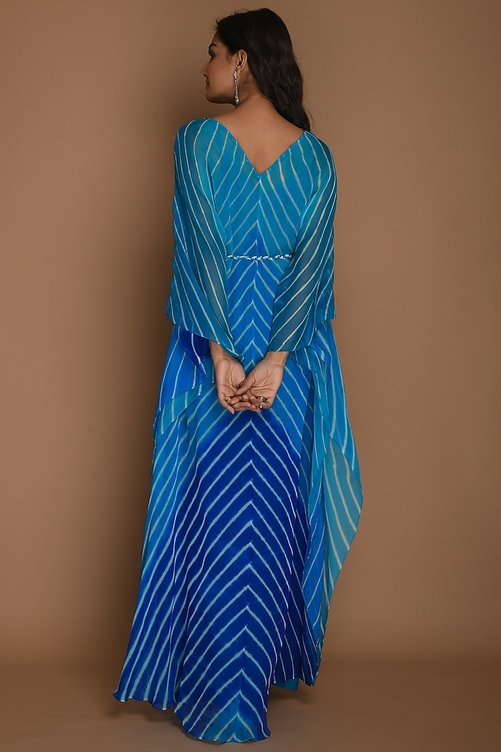 Blue Embellished Kaftan With Inner by K-ANSHIKA Jaipur at Pernia's Pop Up Shop